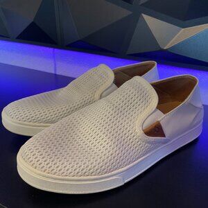 OluKai Pehuea Breathable Slip On Shoes Drop In Heel White